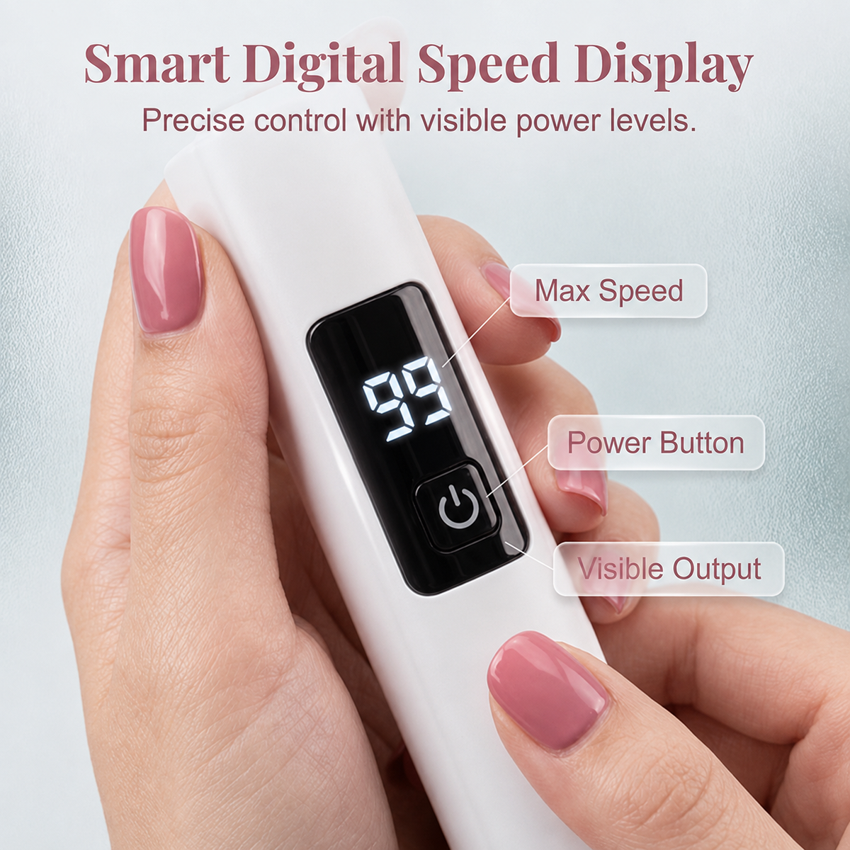Jurevon® Professional Electric Nail Drill Kit – Digital Speed Manicure & Pedicure System
