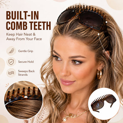 Jurevon®2-in-1 Tortoiseshell Headband & Sunglasses