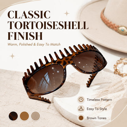 Jurevon®2-in-1 Tortoiseshell Headband & Sunglasses