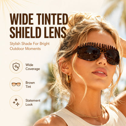 Jurevon®2-in-1 Tortoiseshell Headband & Sunglasses