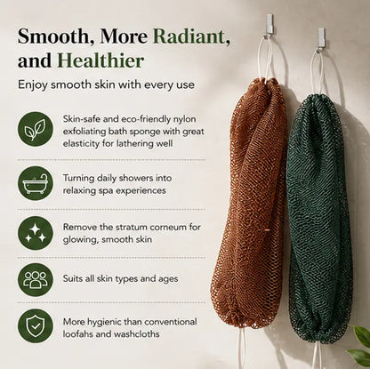 🛁 Authentic Exfoliating Body Scrub Towel – Deep Cleansing & Skin Smoothing