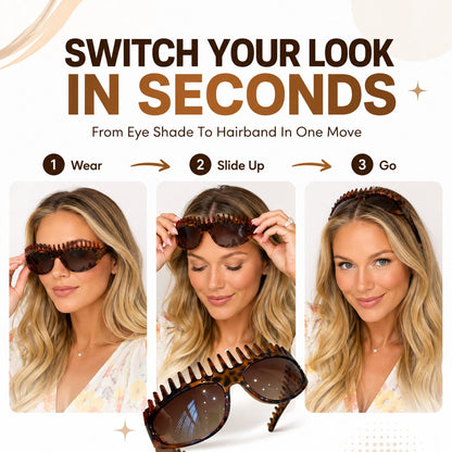 Jurevon®2-in-1 Tortoiseshell Headband & Sunglasses