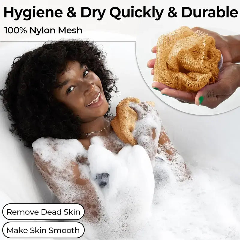 🛁 Authentic Exfoliating Body Scrub Towel – Deep Cleansing & Skin Smoothing