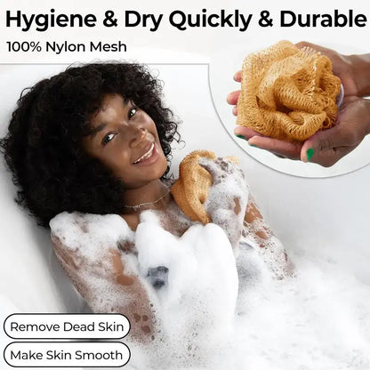🛁 Authentic Exfoliating Body Scrub Towel – Deep Cleansing & Skin Smoothing