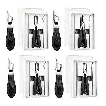 Eagle Beak Angled Nail Clippers 3-Piece Set (With Nail Lifter & File) — Podiatrist-Grade Thick & Ingrown Toenail Trimmer 🦶✂️