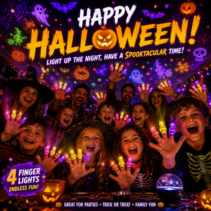 Jurevon® 2026 Halloween Magic Finger Projector – 24+ Spooky Scenes · 6 Magical Worlds