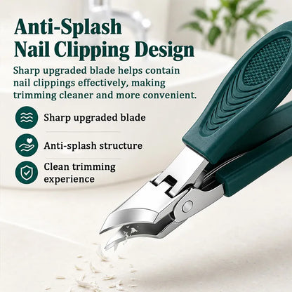 Eagle Beak Angled Nail Clippers 3-Piece Set (With Nail Lifter & File) — Podiatrist-Grade Thick & Ingrown Toenail Trimmer 🦶✂️