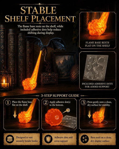 Dragon accent lamp for a reading corner