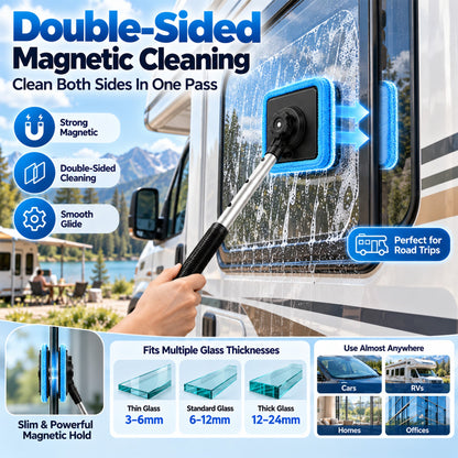 Jurevon® Dual-Sided Magnetic Car Windshield Cleaner