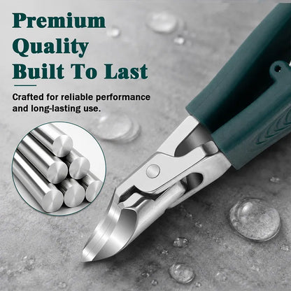 Eagle Beak Angled Nail Clippers 3-Piece Set (With Nail Lifter & File) — Podiatrist-Grade Thick & Ingrown Toenail Trimmer 🦶✂️