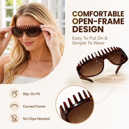 Jurevon®2-in-1 Tortoiseshell Headband & Sunglasses