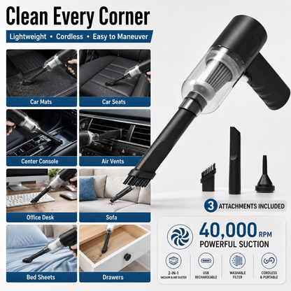 ✨Jurevon®Cordless 2-in-1 Mini Vacuum & Air Blower