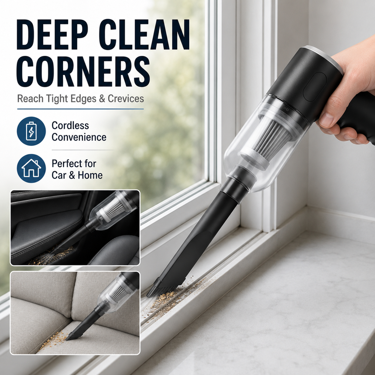 ✨Jurevon®Cordless 2-in-1 Mini Vacuum & Air Blower