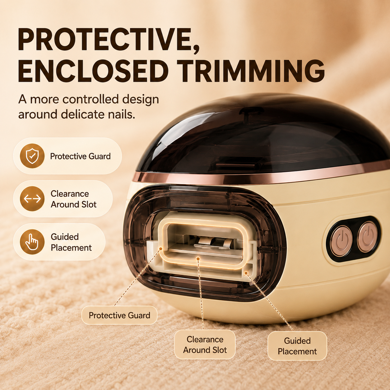 ⏰ 50% OFF Today Jurevon®2-in-1 Electric Nail Clipper & Polisher — Gentle Nail Care for Babies & Families