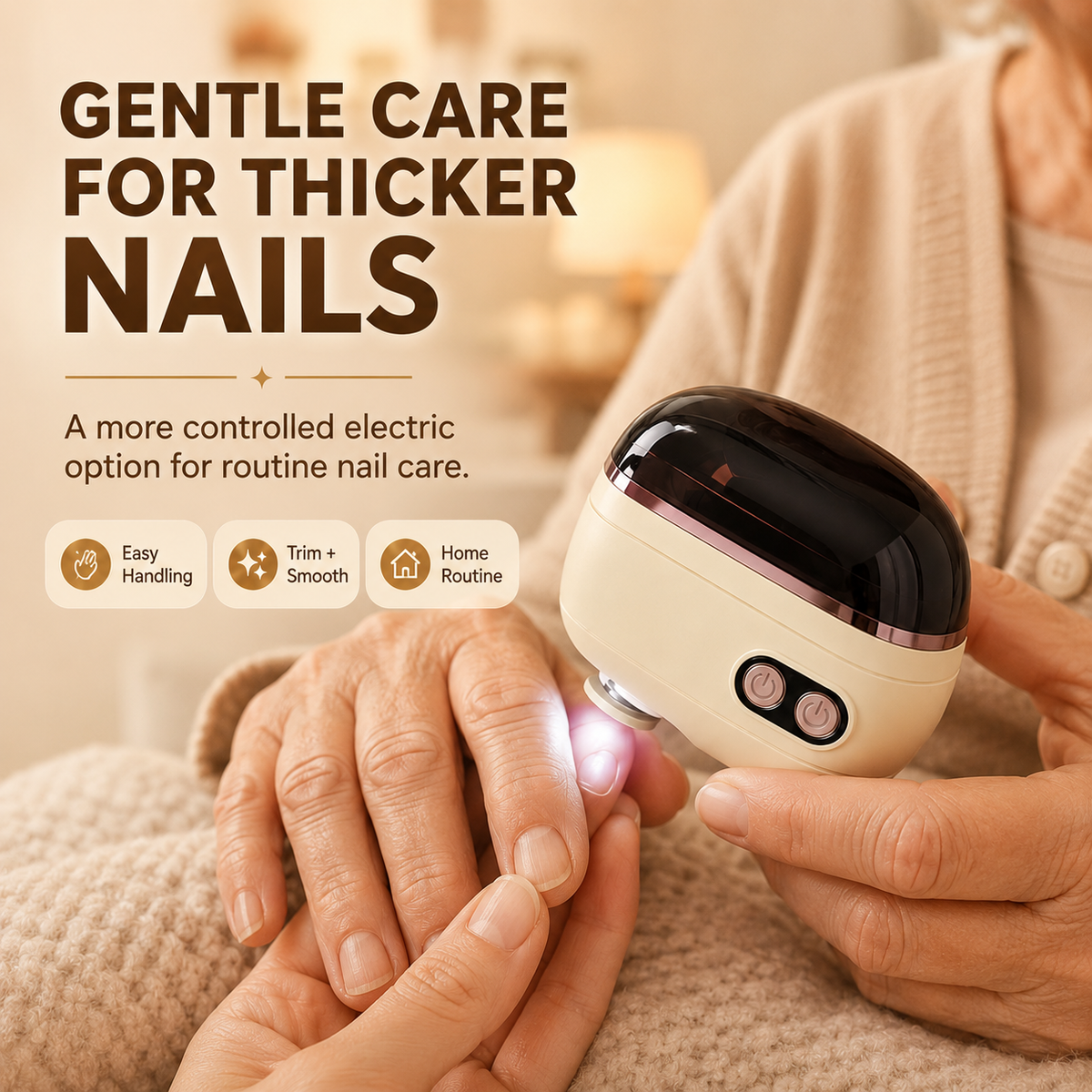 ⏰ 50% OFF Today Jurevon®2-in-1 Electric Nail Clipper & Polisher — Gentle Nail Care for Babies & Families