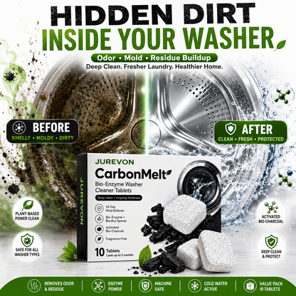 Jurevon® CarbonMelt Bio-Enzyme Washer Cleaner Tablets