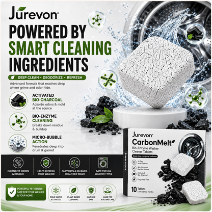 Jurevon® CarbonMelt Bio-Enzyme Washer Cleaner Tablets