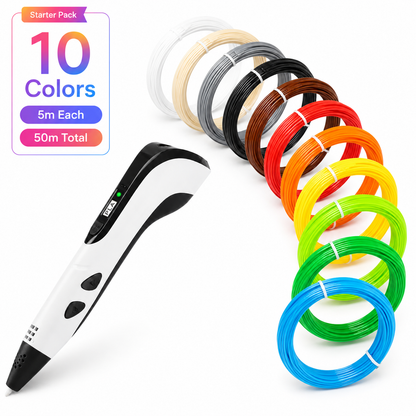3D Pen PLA Filament Refill Pack – 10, 20 or 30 Colors | 5m Each-40% off today