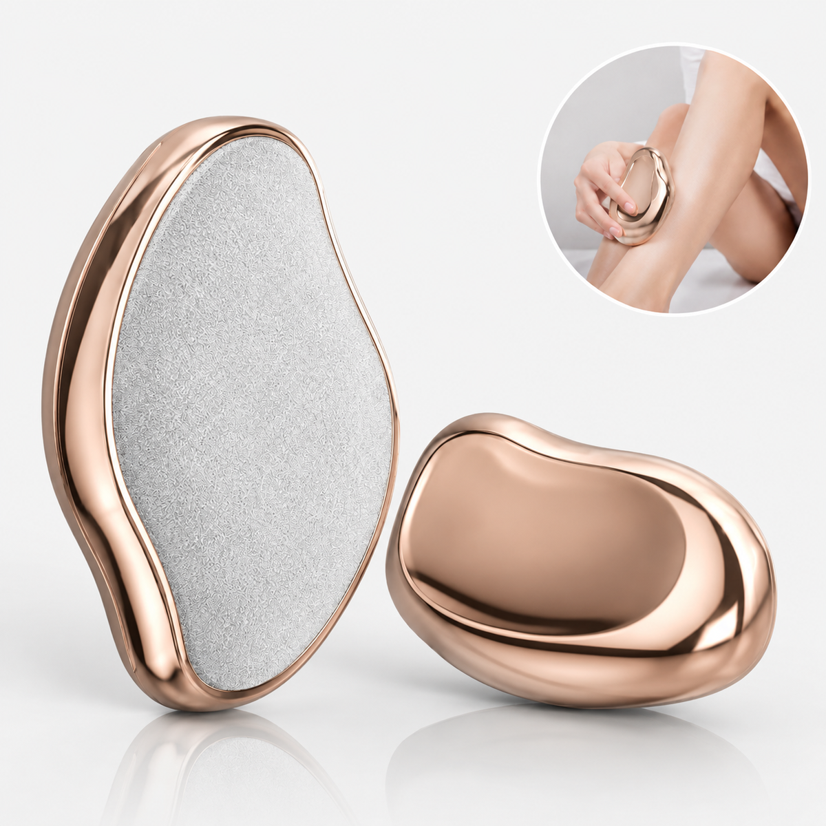 ✨ Jurevon Official Store | Ergonomic Crystal Hair Remover with Protective Cover