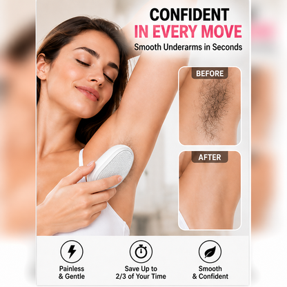 ✨ Jurevon Official Store | Ergonomic Crystal Hair Remover with Protective Cover