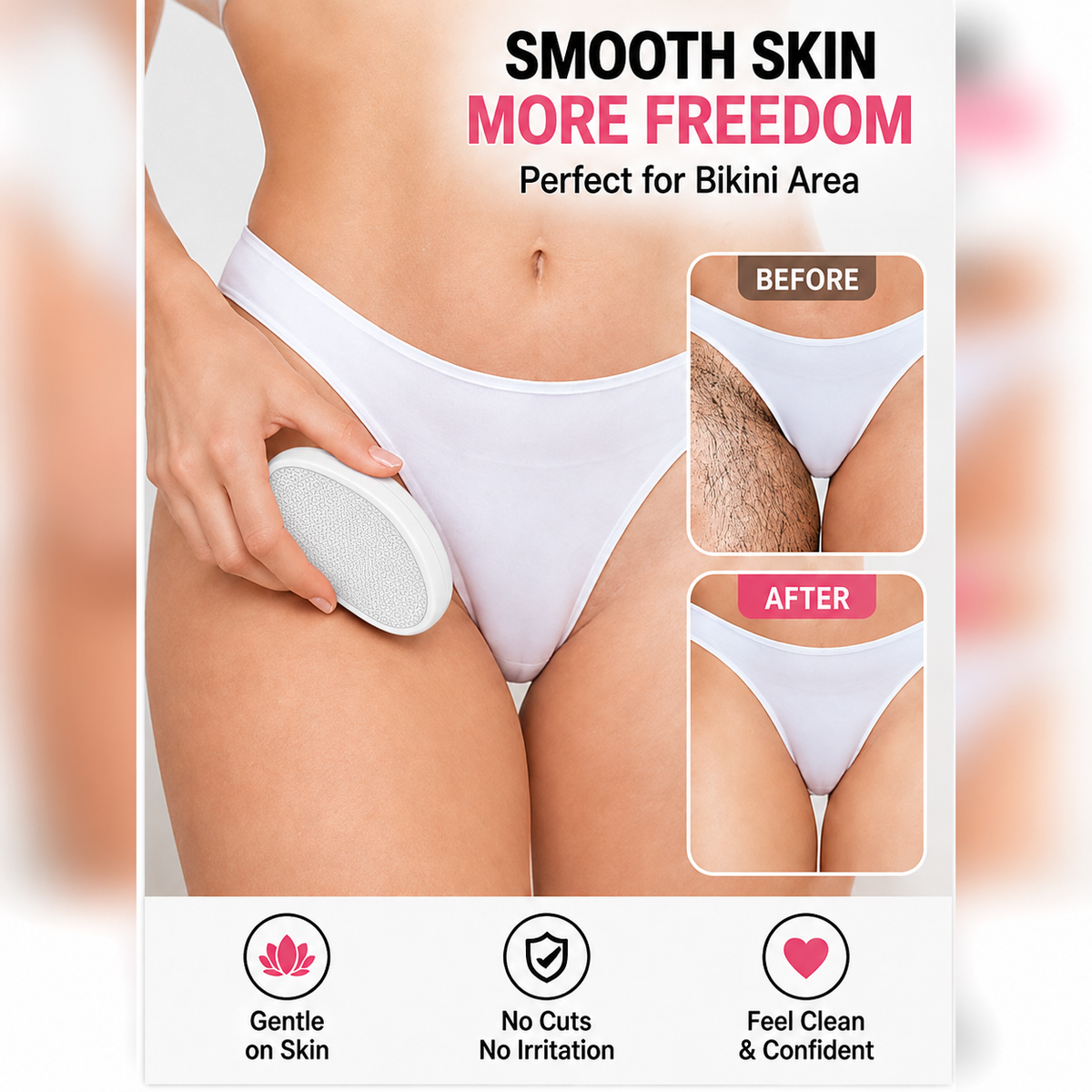 ✨ Jurevon Official Store | Ergonomic Crystal Hair Remover with Protective Cover
