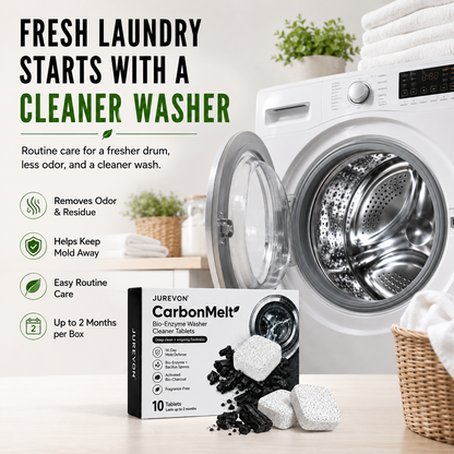 Jurevon® CarbonMelt Bio-Enzyme Washer Cleaner Tablets