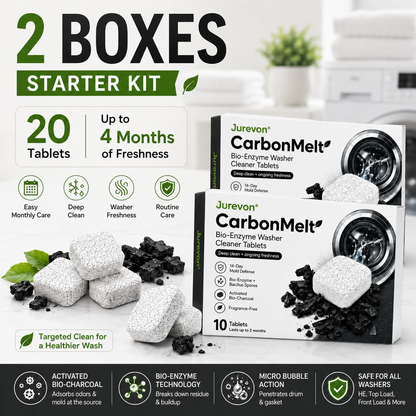 Jurevon® CarbonMelt Bio-Enzyme Washer Cleaner Tablets