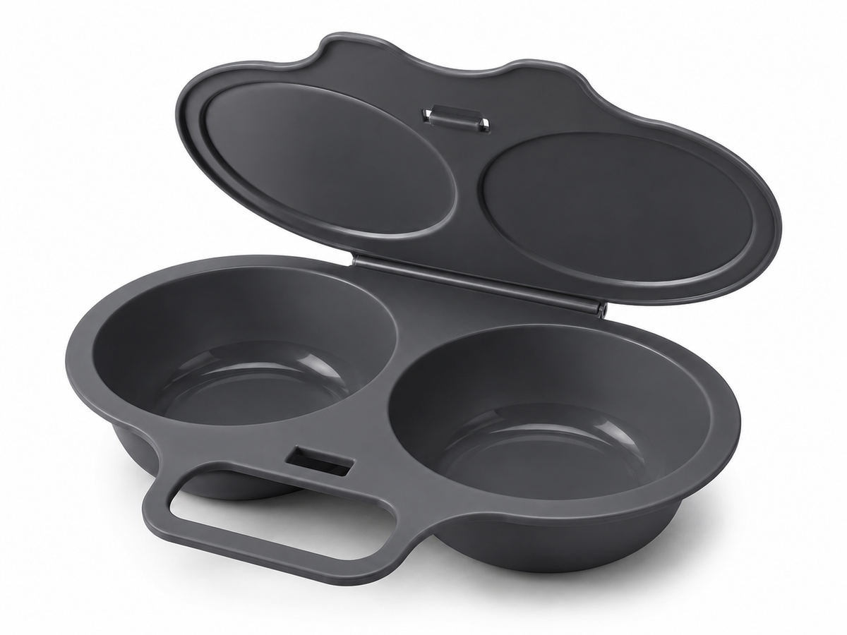 Jurevon®🍳Microwave Egg Poacher with Lid & Handle