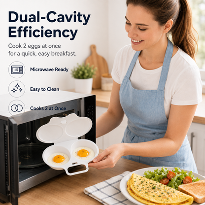 Jurevon®🍳Microwave Egg Poacher with Lid & Handle