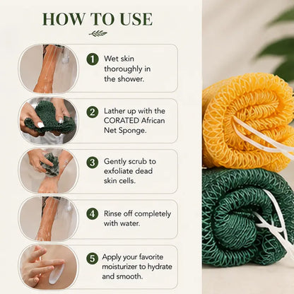 🛁 Authentic Exfoliating Body Scrub Towel – Deep Cleansing & Skin Smoothing