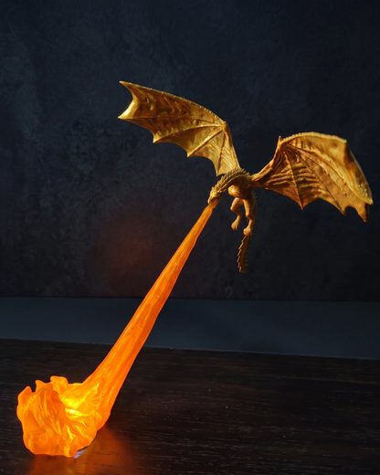 🔥Jurevon® Dragon’s Breath Ambient Night Light – Fantasy Bookshelf & Bedside Accent Lamp