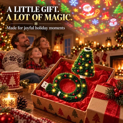 ✨Jurevon® Christmas Starlight Projection Lamp – USB Holiday Ambient Light