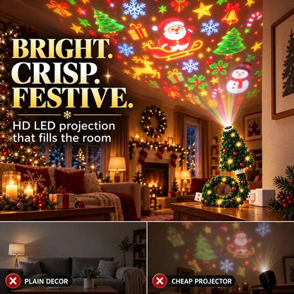 ✨Jurevon® Christmas Starlight Projection Lamp – USB Holiday Ambient Light
