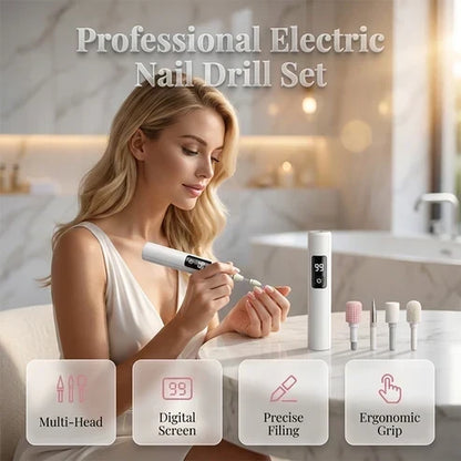 ✨ Exclusive 40% OFF Add-On—Jurevon®  Electric Nail Drill Kit – Digital Speed Display for Manicure & Pedicure