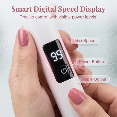 ✨ Exclusive 40% OFF Add-On—Jurevon®  Electric Nail Drill Kit – Digital Speed Display for Manicure & Pedicure