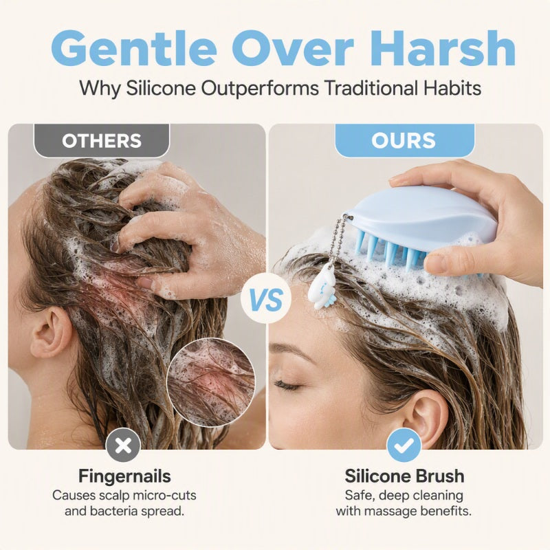 🥳HOT SALE🥳💞49K+ SOLD! Scalp Brush – From £3.99! Soft silicone, deep foam & detachable. Spa-like care – grab yours! ✅
